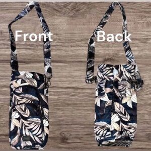 LUG HUGGIE Tropical Print Crossbody Bag & Insulated Water Bottle Holder